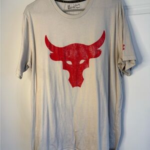 Project Rock Men's Beige T-Shirt